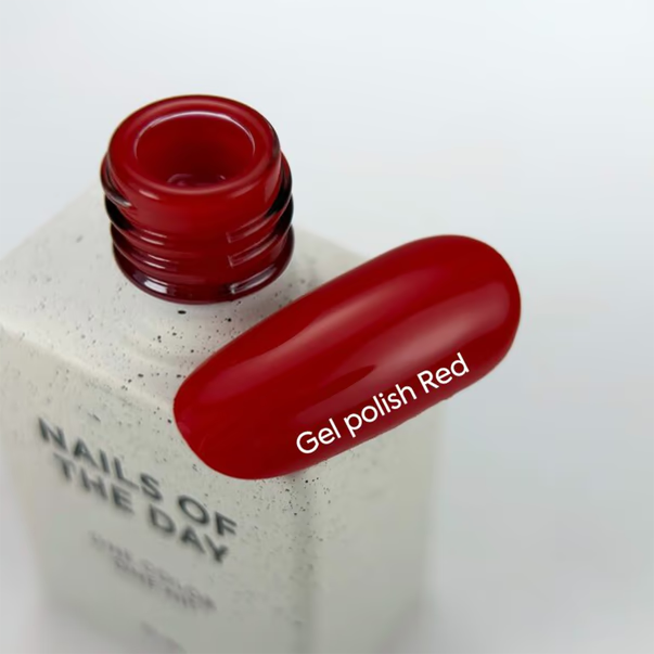 NAILSOFTHEDAY  Gel Polish Red– gél lak, 10 ml