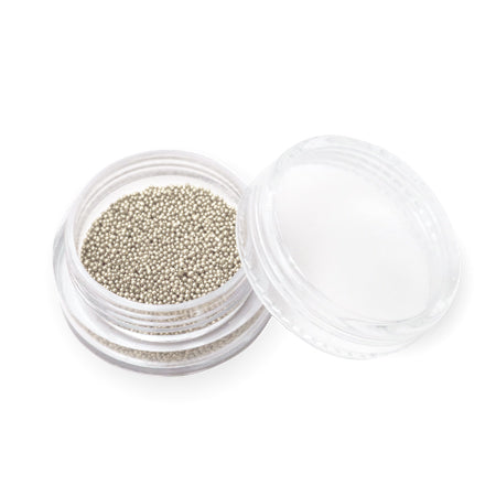 Moyra ozdobné perličky 0,4mm 5g - Silver 04