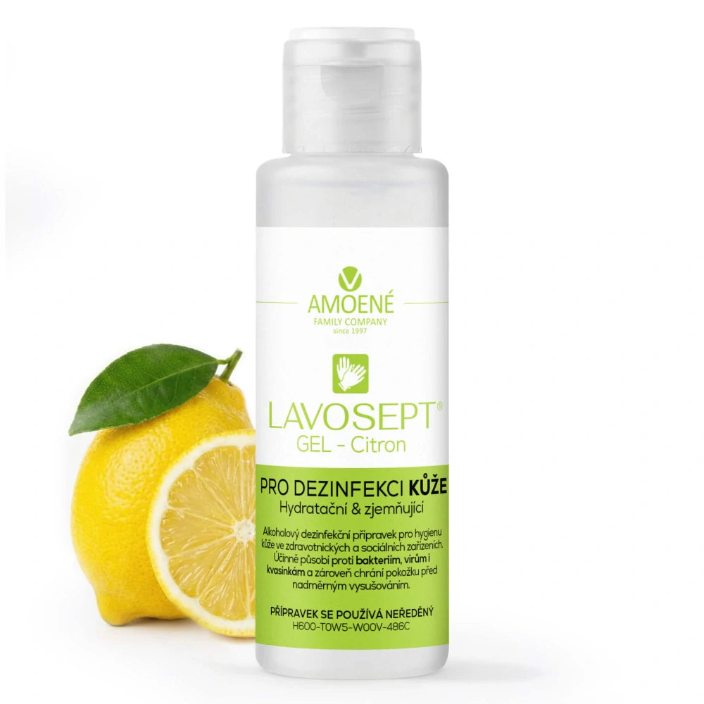 Lavosept® dezinfekčný gél na ruky Citrón, 100 ml – hydratačná dezinfekcia