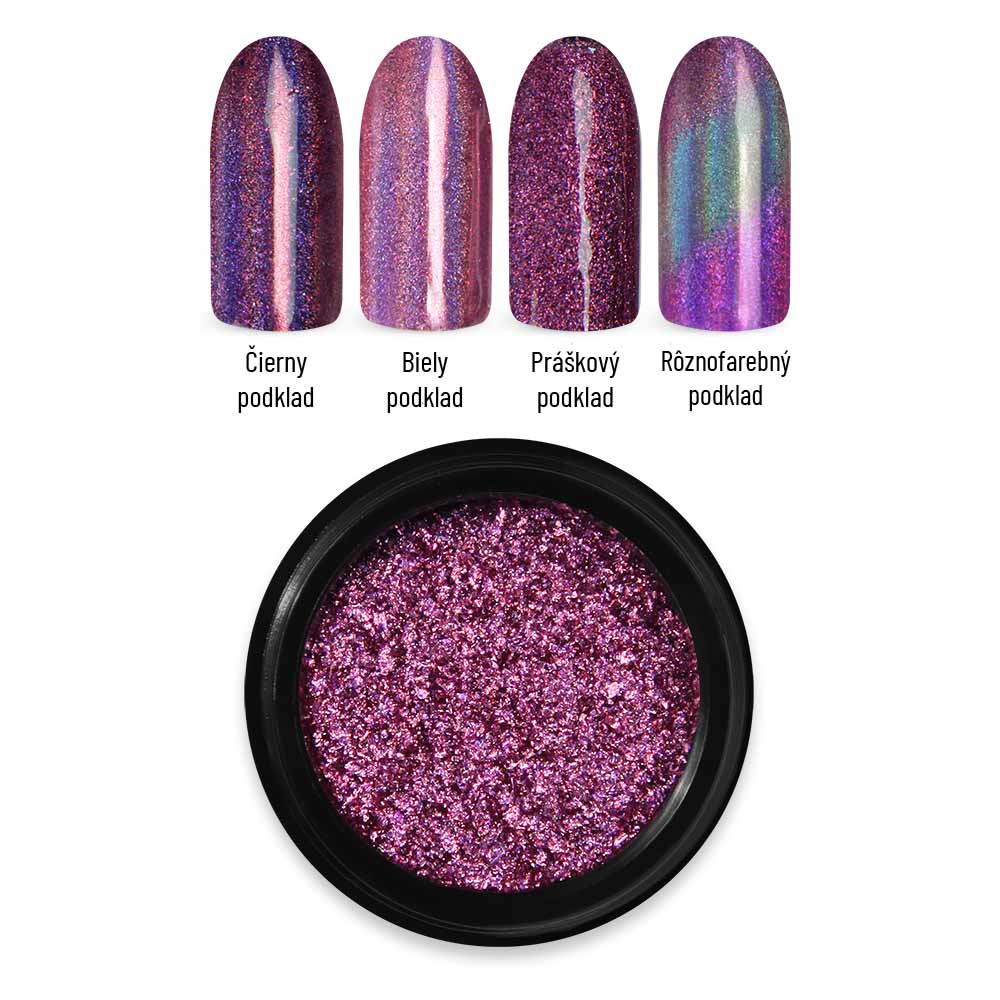 Moyra Holographic Mirror powder prášok 02 Rose